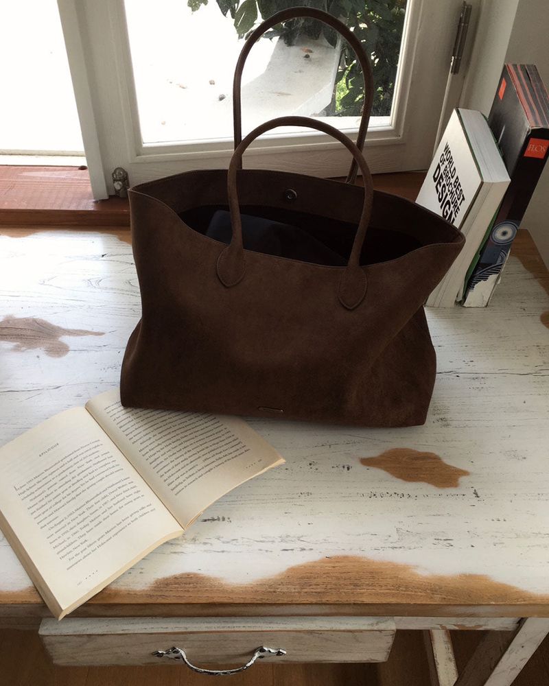 [MADE] Salmon suede tote bag