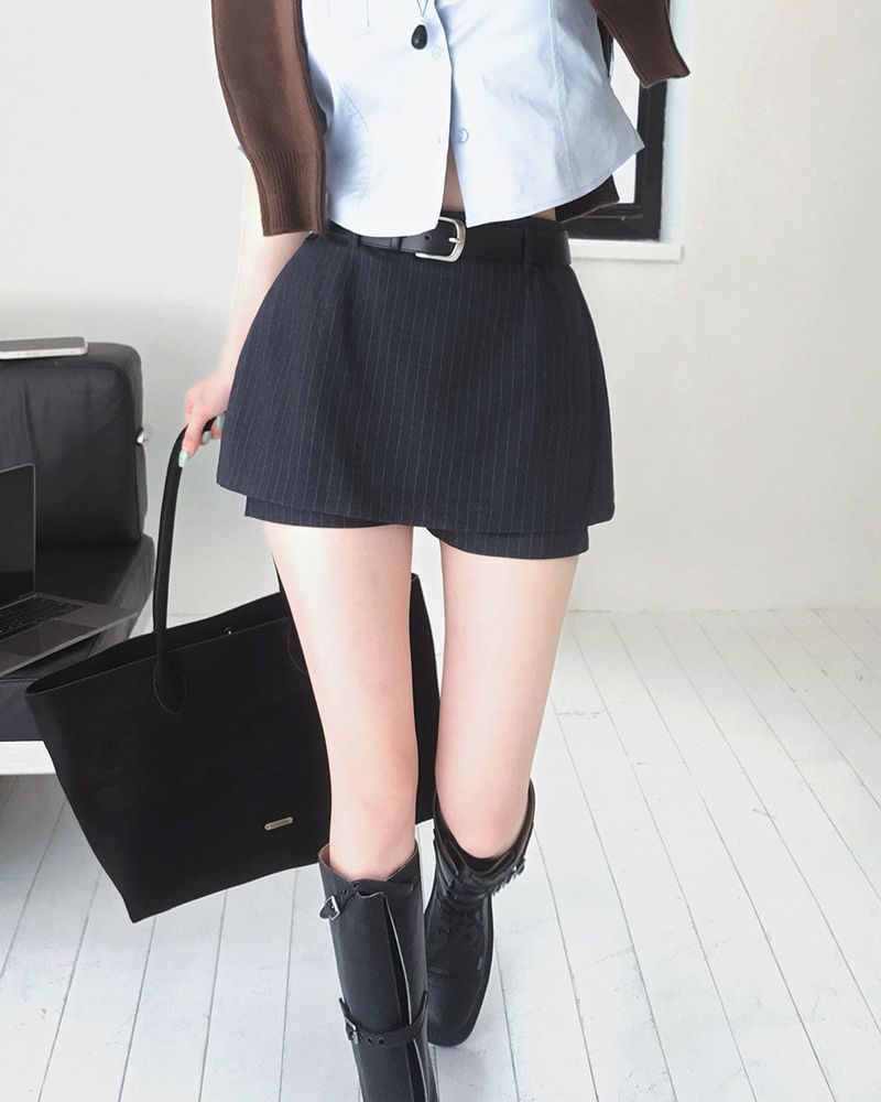 BEIDELLI（ベイデリー）の「[MADE] Mega Stripe Layered Skirt Pants（Skirts）」
