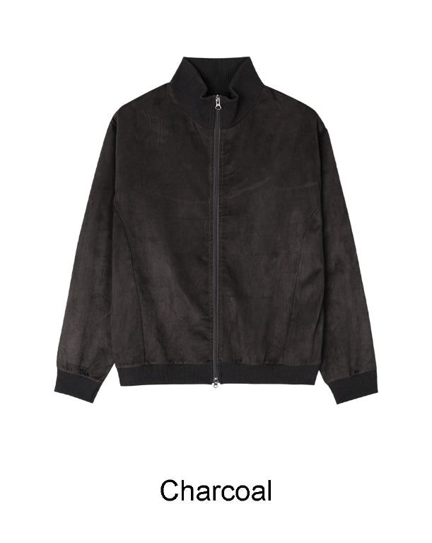 Lucal Satin Suede Zip-up