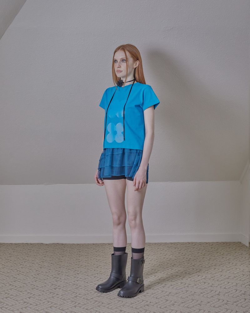 printing logo basic top / blue