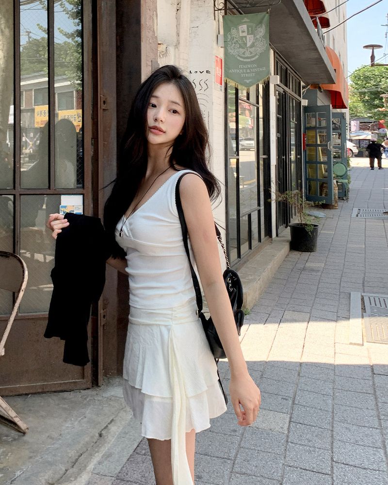 Heitu lace sleeveless