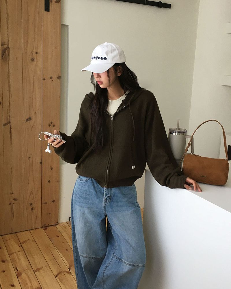 [ORIGINAL] Breeze Knit Hood Zip-Up