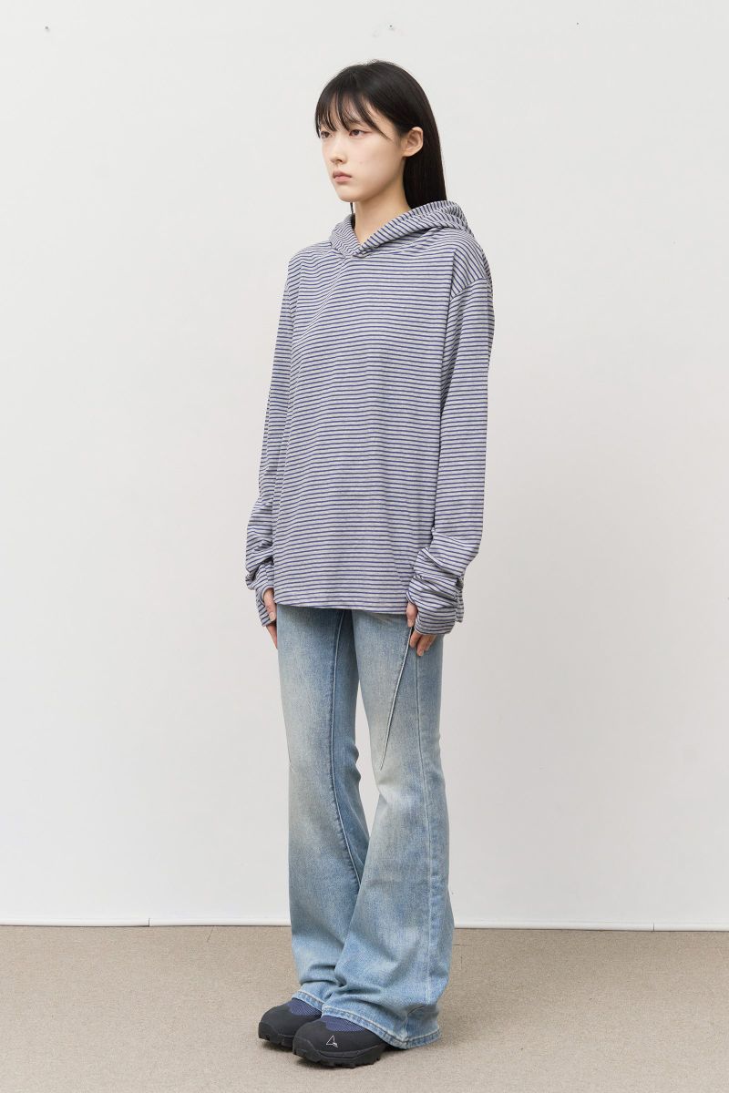 Yen Striped Hooded Top