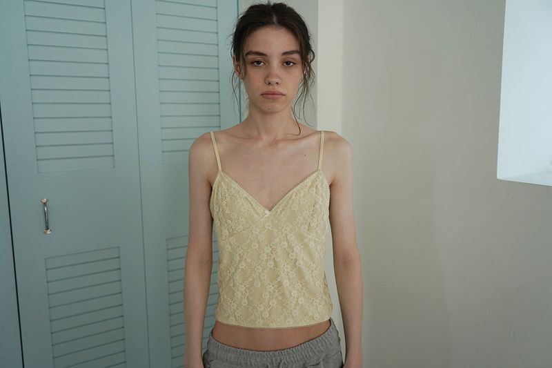Lace slim sleeveless