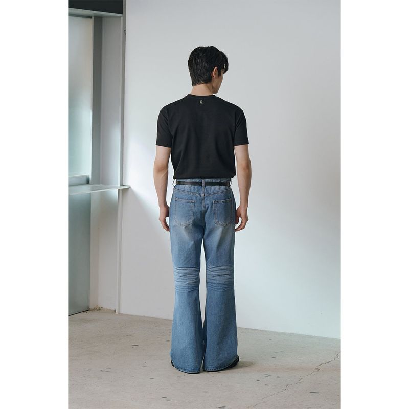 [Muscle fit] Cool curve half t-shirts(Black)