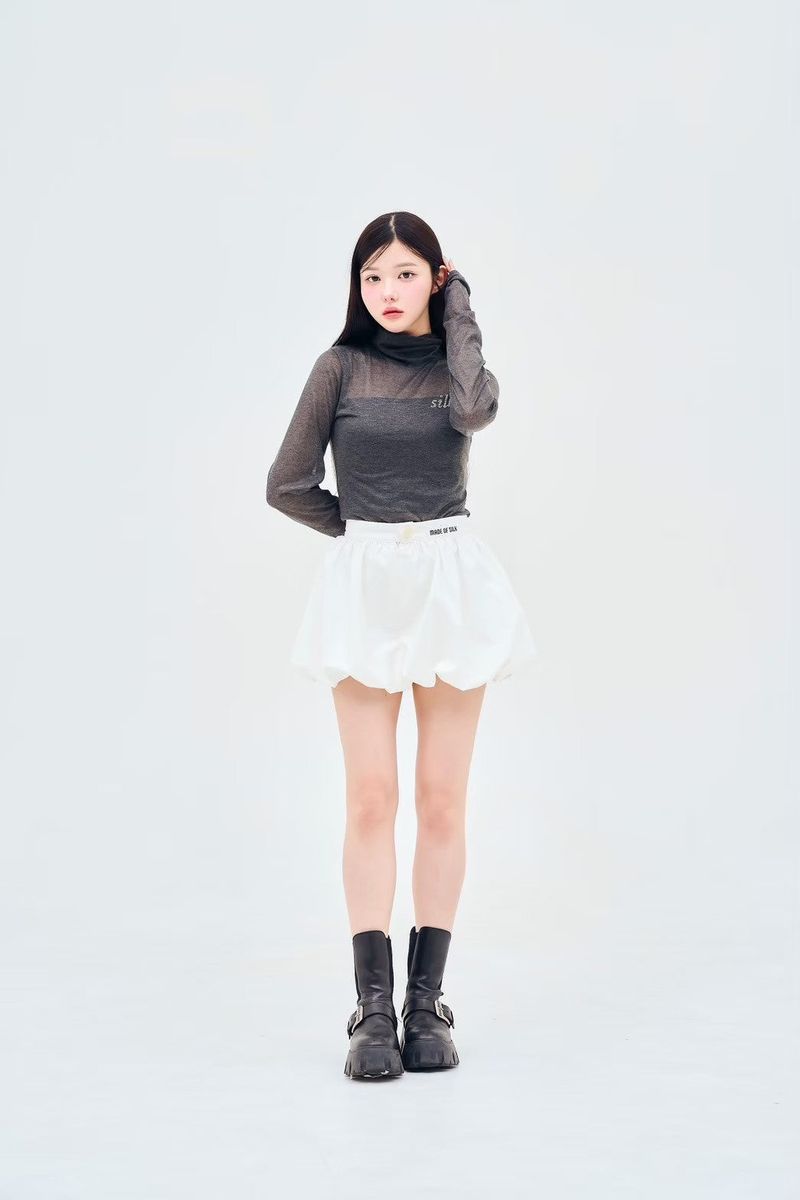 Stone logo high neck TEE