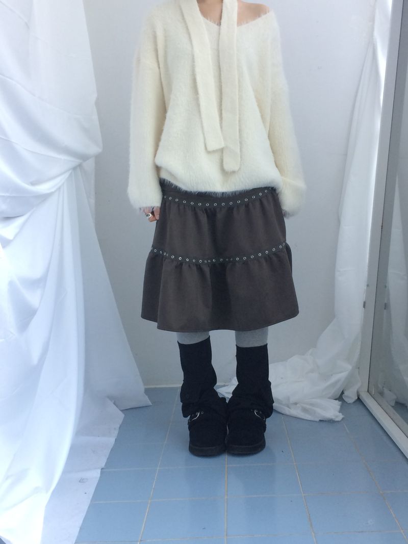 Love N Hairy muffler knitwear