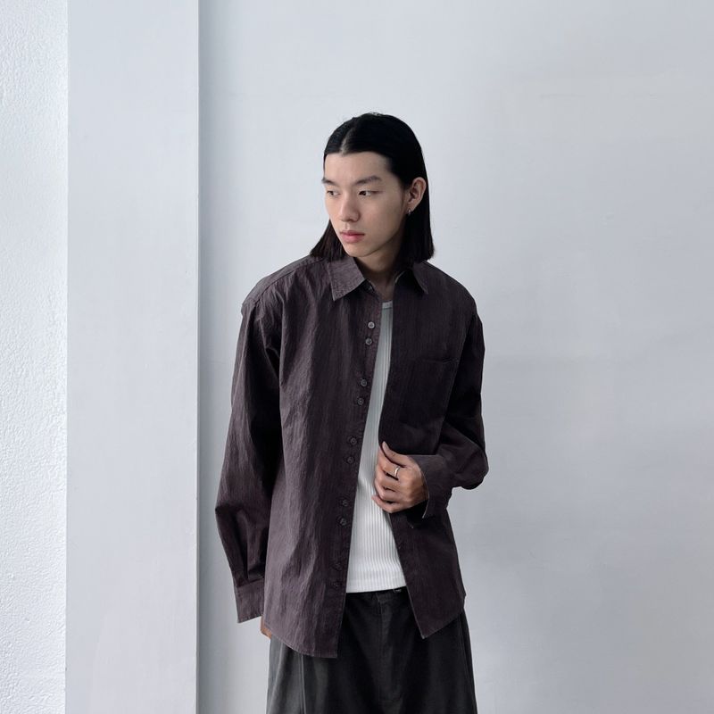 Relaxed Wrinkle Effect Shirt