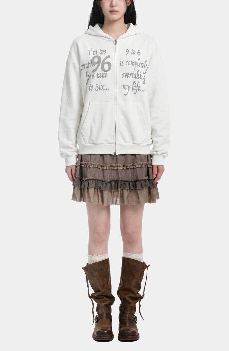 Harper Number Hoodie Zip-up