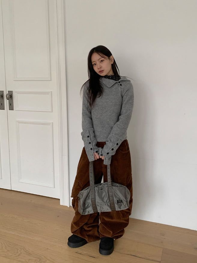 Comta Heart Cargo Corduroy Pants