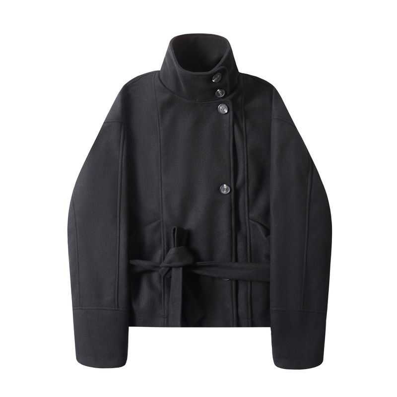 Cozy&Kitsch（コージーアンドキッチ）の「ヴェロハイネックベルトショートコート 233617679（ジャケット/アウター）」