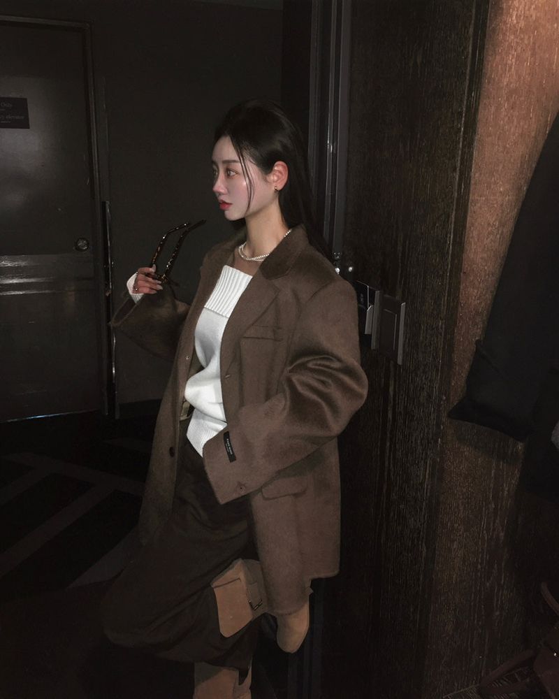 [BELLIDE MADE] Antique, Handmade Overfit Half Coat