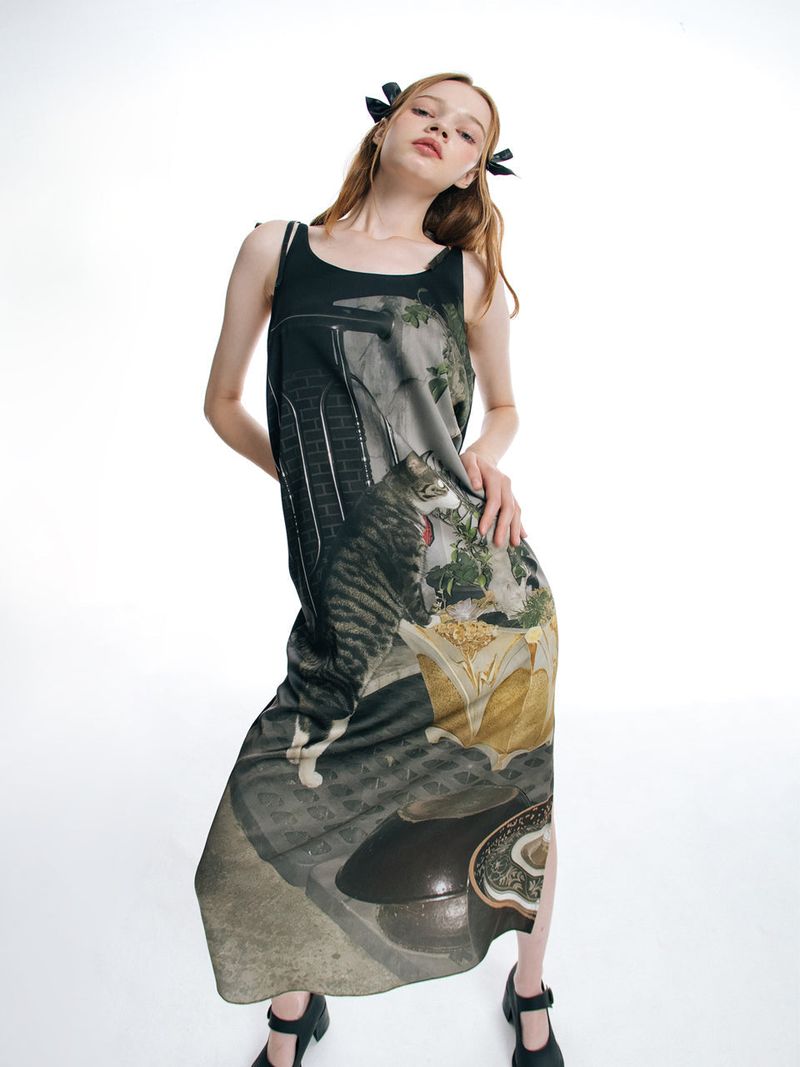 0 7 cat & black dress