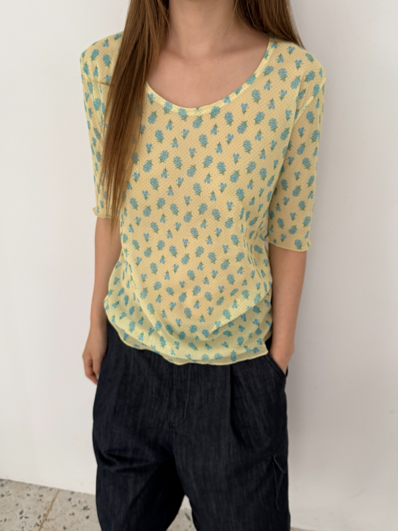 flower mesh T