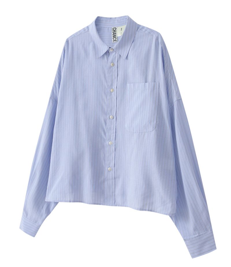 CHANCECHANCE（チャンスチャンス）の「BLUE TENCEL LONG-SLEEVE SHIRT（Tops）」
