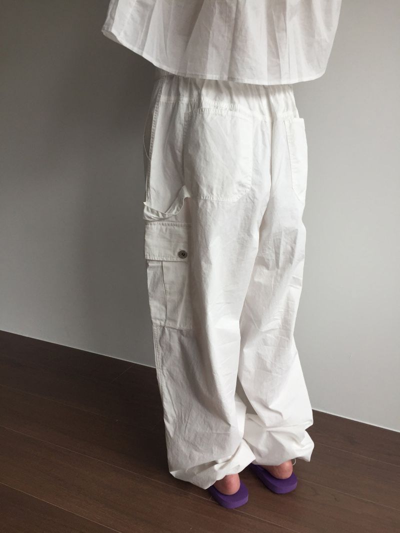 Peep Wide Cargo Pants (3color)