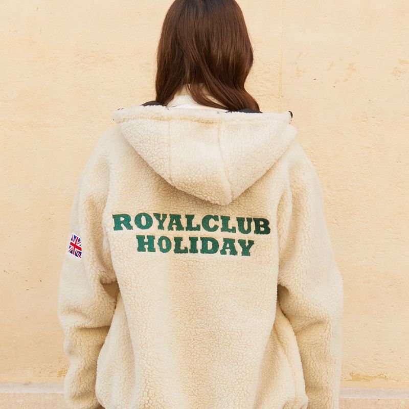 RCH fleece oversized Jacket ivory