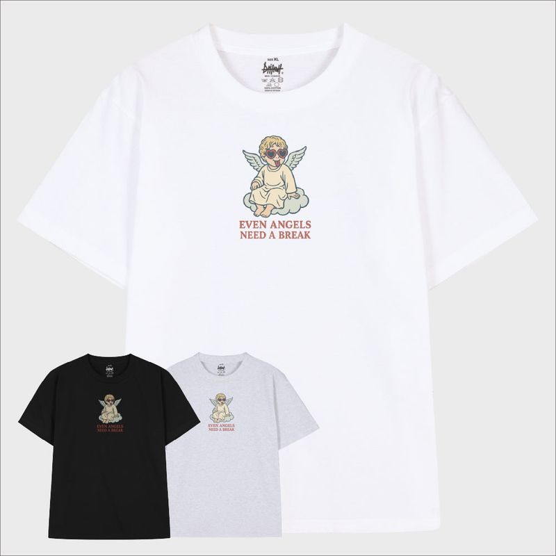 driftout(ドリフトアウト)の「Even Angels Need A Break T-Shirt (3color)(Tops)」