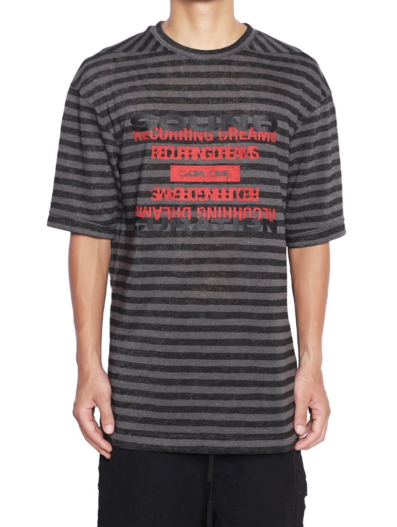 Goldie（ゴルディ）の「RD DARK STRIPED TSHIRT（Tops）」