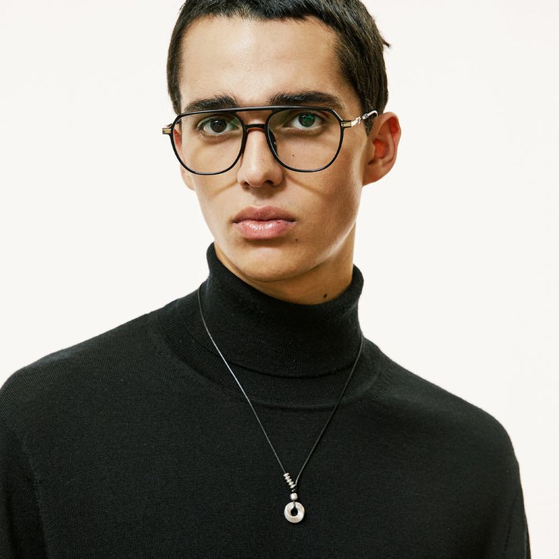 [SET] fleur & circle string necklace