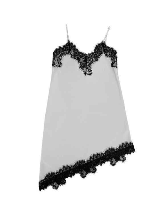 Silver Lace Slip One Piece