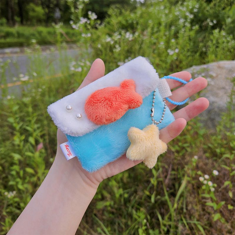 [MADE] fluffy fishbowl pouch