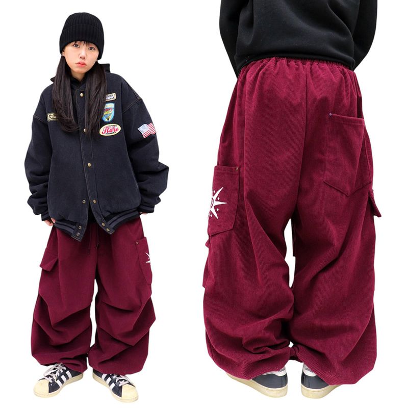 HundoP(ハンドピー)の「Wide-Leg Corduroy Rivet Pants(Pants)」