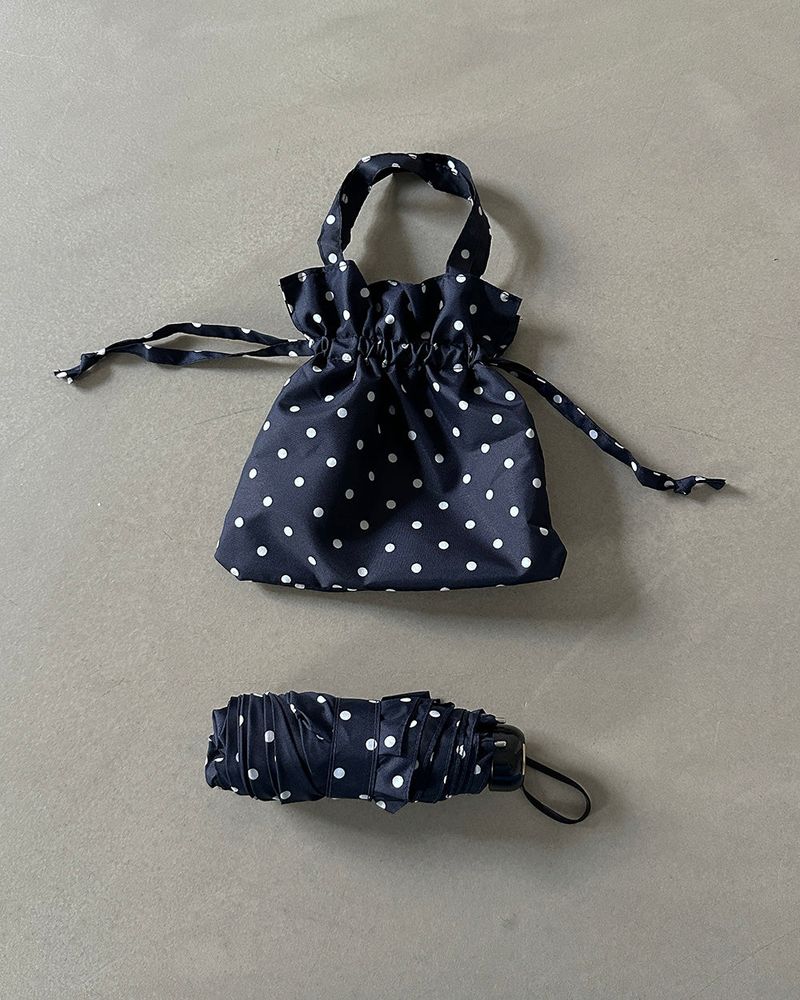 Pouch Bag Set Dotted Spots 5-tier Yangsan&Umbrella