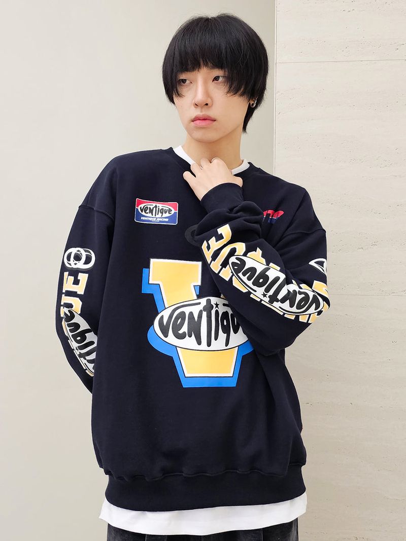 VENTIQUE Racing sweatshirt 2color
