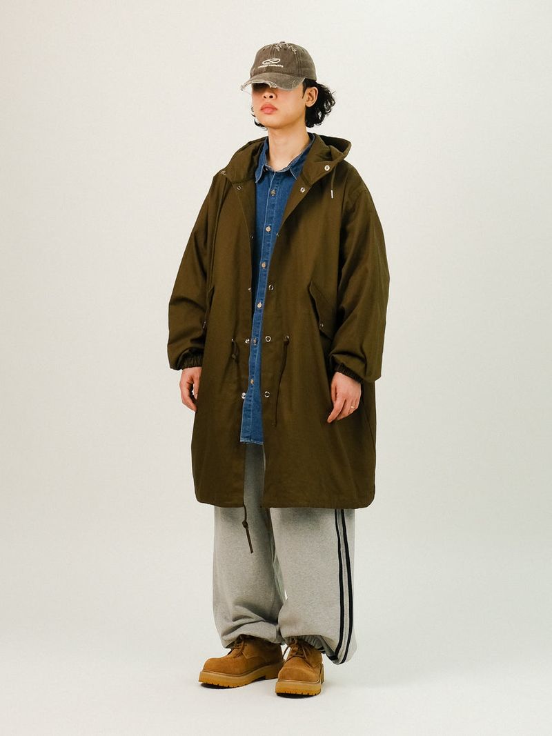 LAB Overfit Hood Fishtail Field Jacket