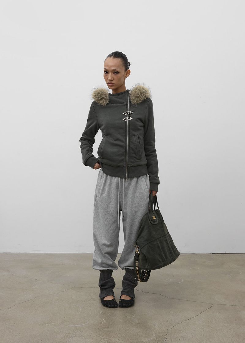 [MADE] Partu Diagonal Zip-up Hoodie (3oz)