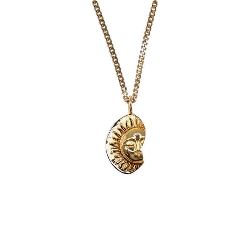 APHROSE(アフローズ)の「サンムーンフェイスペンダントネックレス(アクセサリー)」