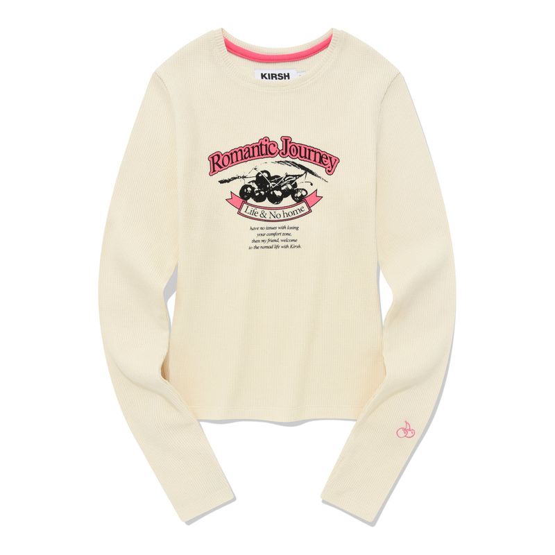 KIRSH（キルシー）の「ELBOW POINT WAFFLE LONG SLEEVE [IVORY]（Tops）」