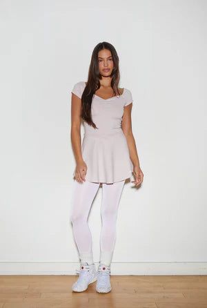 threetimes(スリータイムズ)の「Petite flare dress - pink(Dresses)」