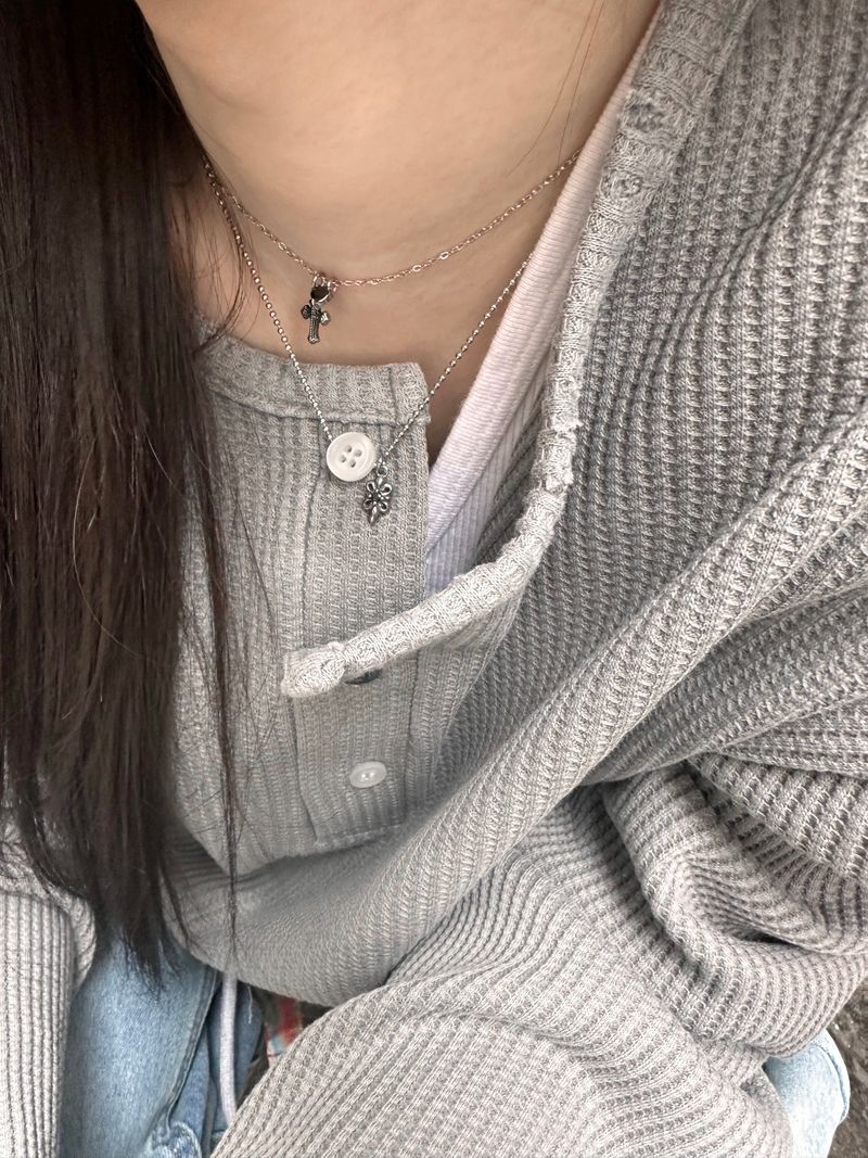 P:ReinSein(レインセイン)の「Black heart cross necklace(Accessories)」