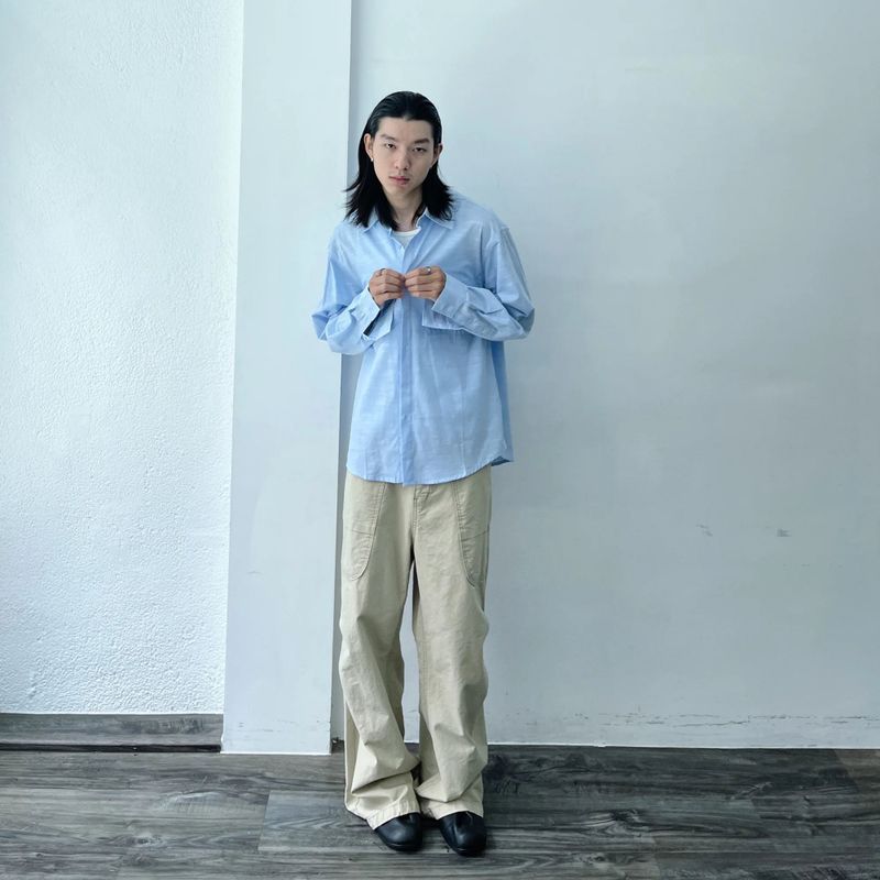 Airy Slub Boxy Overshirt