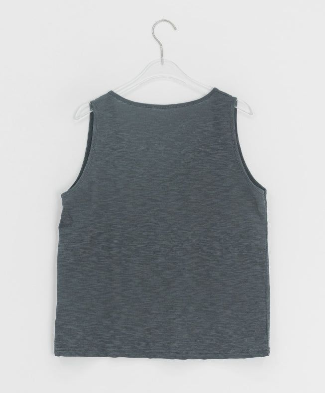 Libe Vintage Button Layered Sleeveless