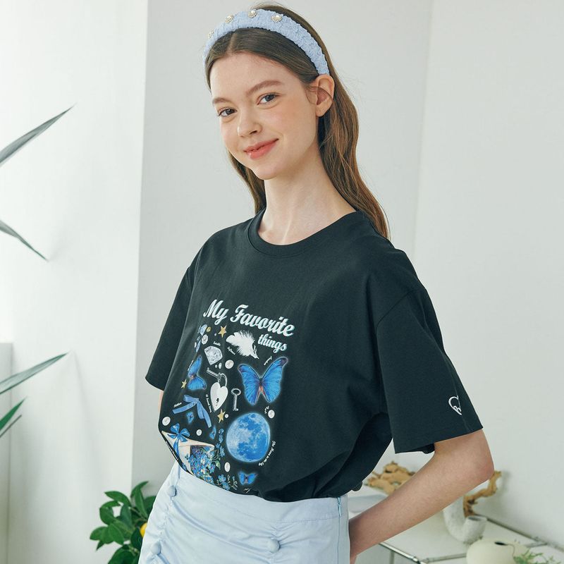 My Favorite Things T-shirt - BLACK