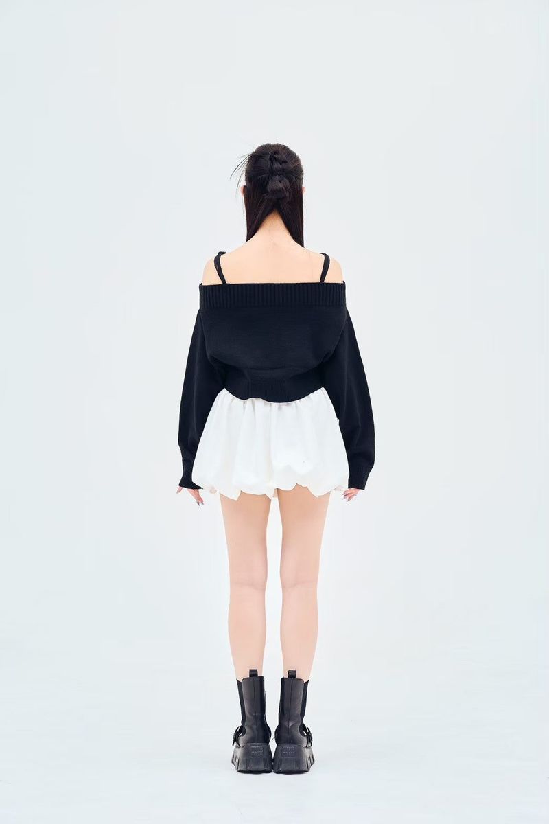 off shoulder knit