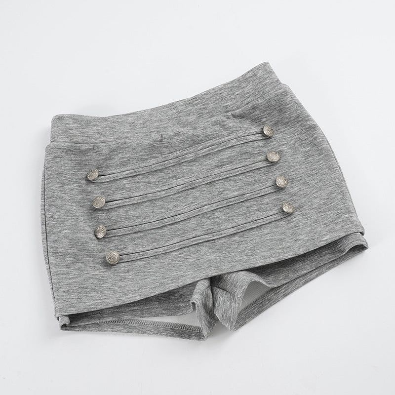 Clea Button Wrap Skort