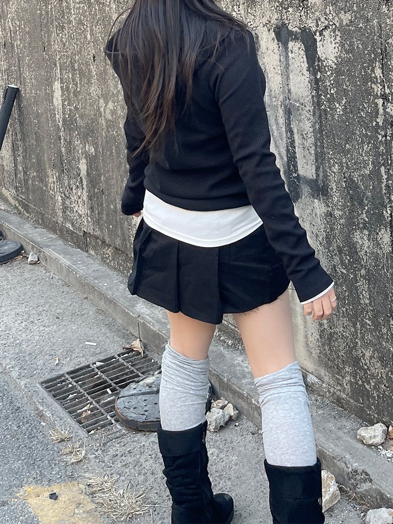 Loose Layered Knee Socks