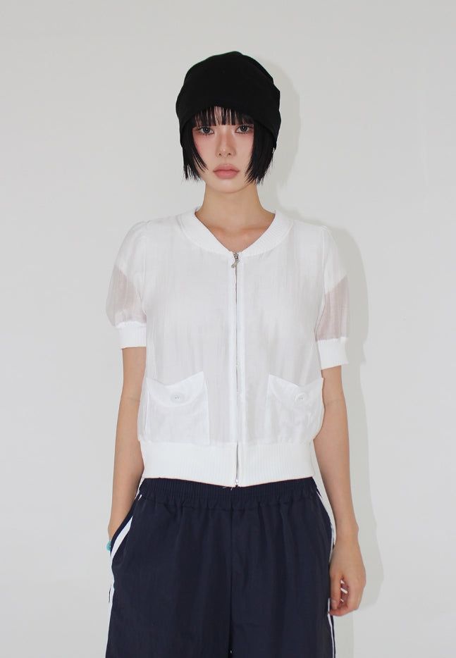 AAKE(アケ)の「SHEER PUFF JACKET(Jackets/Outerwear)」