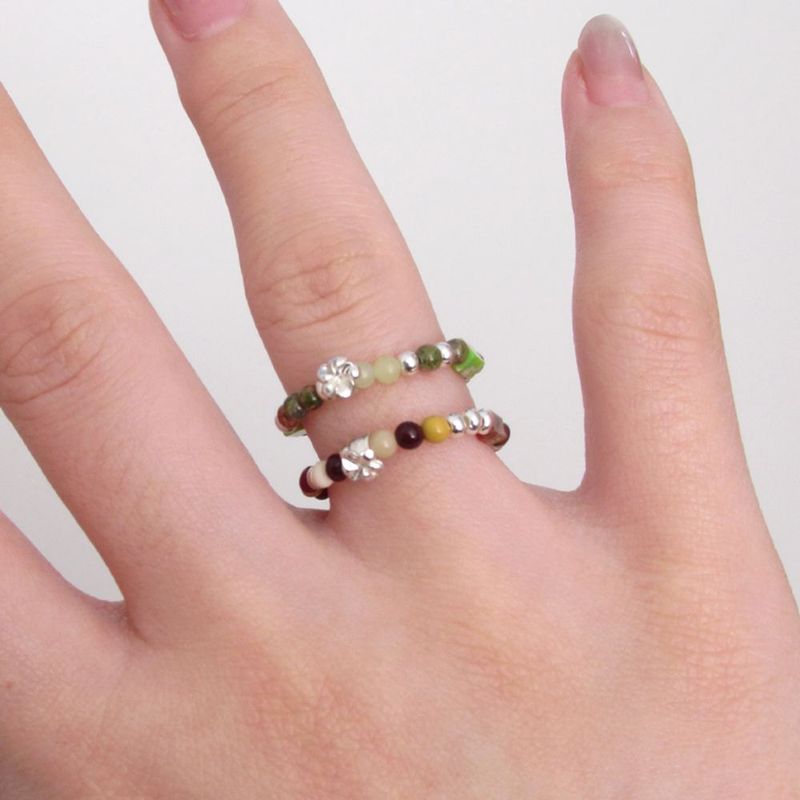 ccnmade（チェチャンナムメイド）の「[CCNMADE] Kingstone Plumeria Ring (7color)（Accessories）」