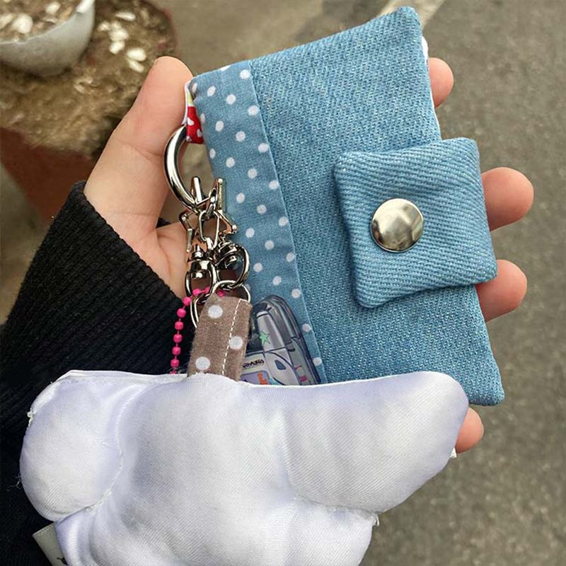 Sky Dot Patch Card Wallet