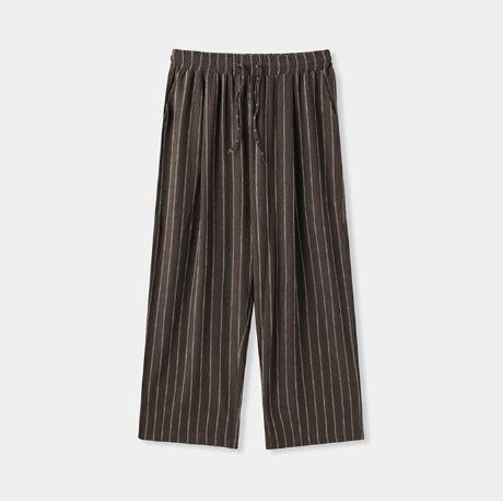 Bonnell Crinkle Stripe Wide Pants