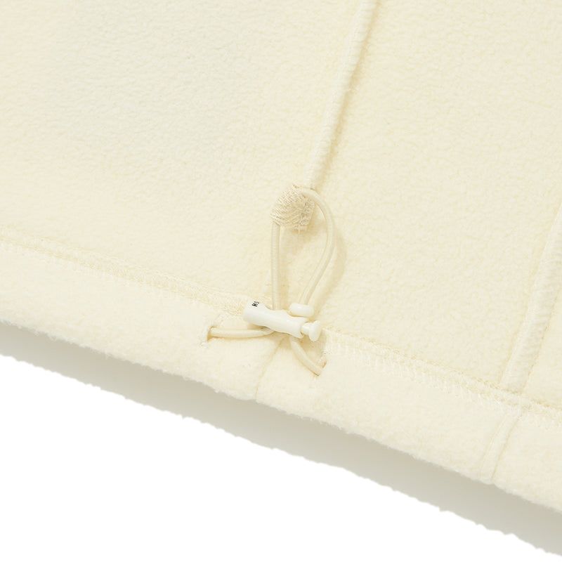 HALF ZIP UP FLEECE TOP [IVORY]