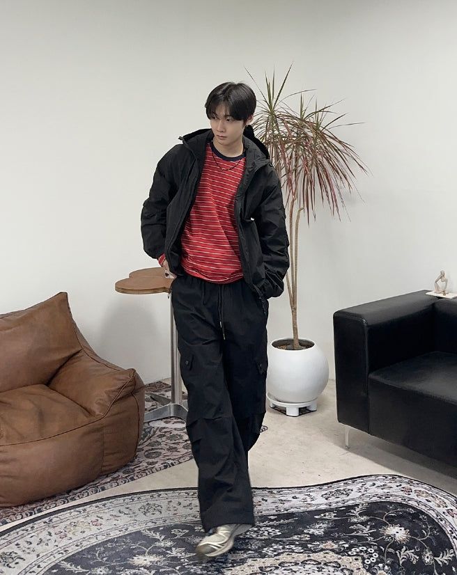 Kaneb Diagonal Cargo Banding Pants