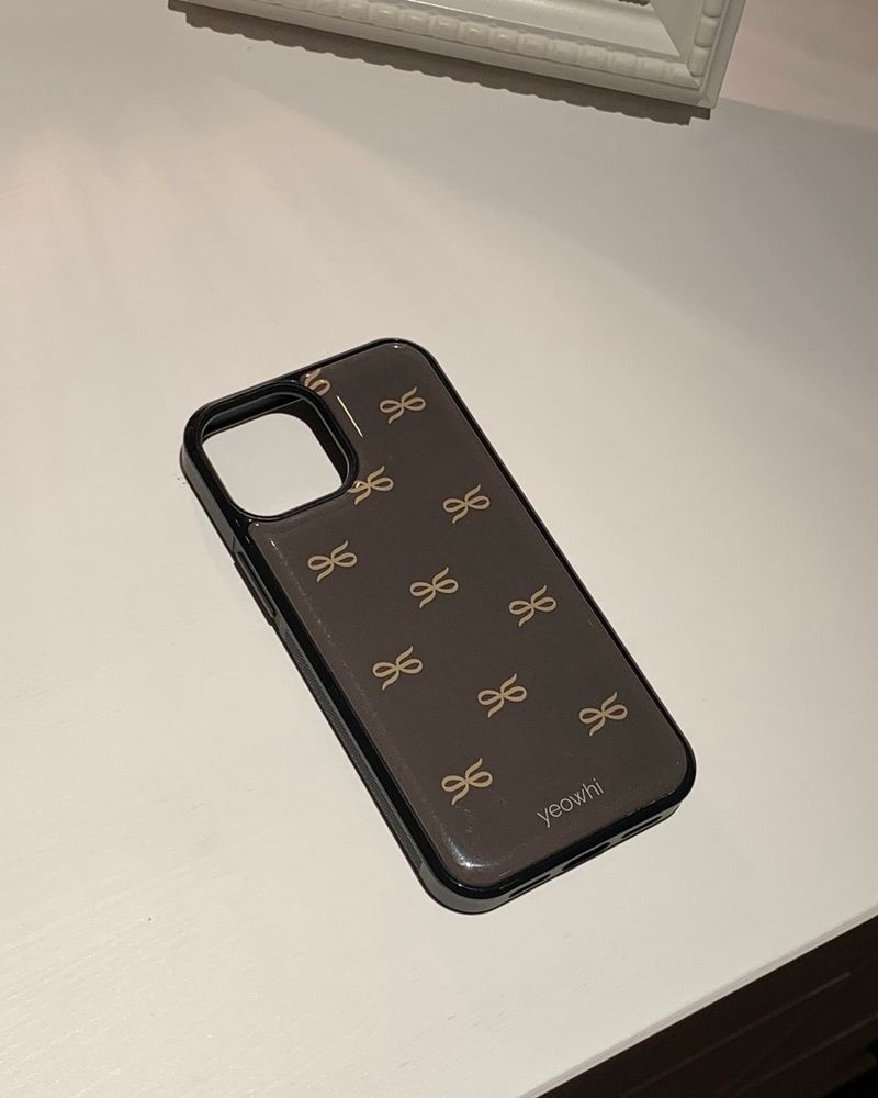 [MADE] mini logo epoxy bumper case_brown
