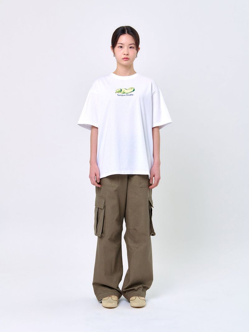 LYING DOG T-SHIRT_White