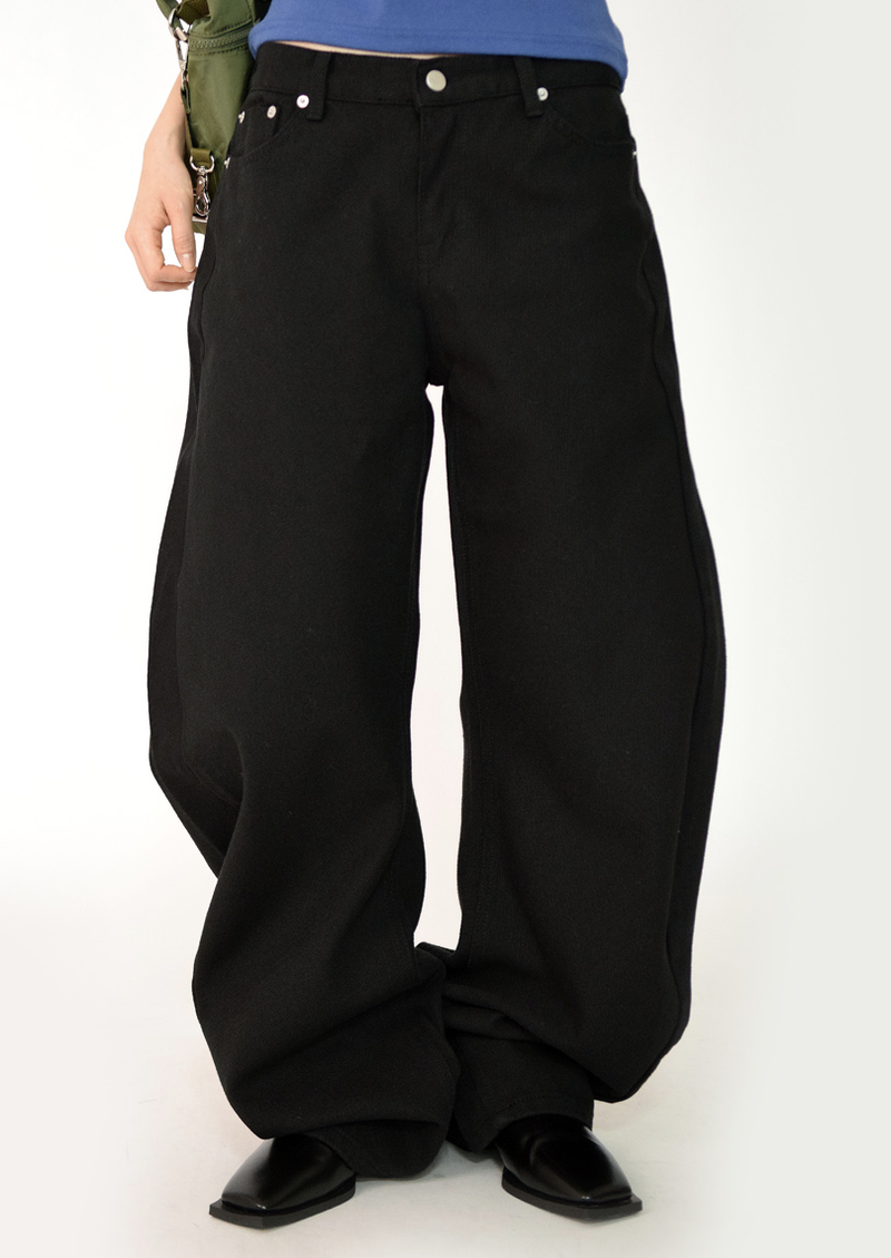curve shape cotton pants(5color)